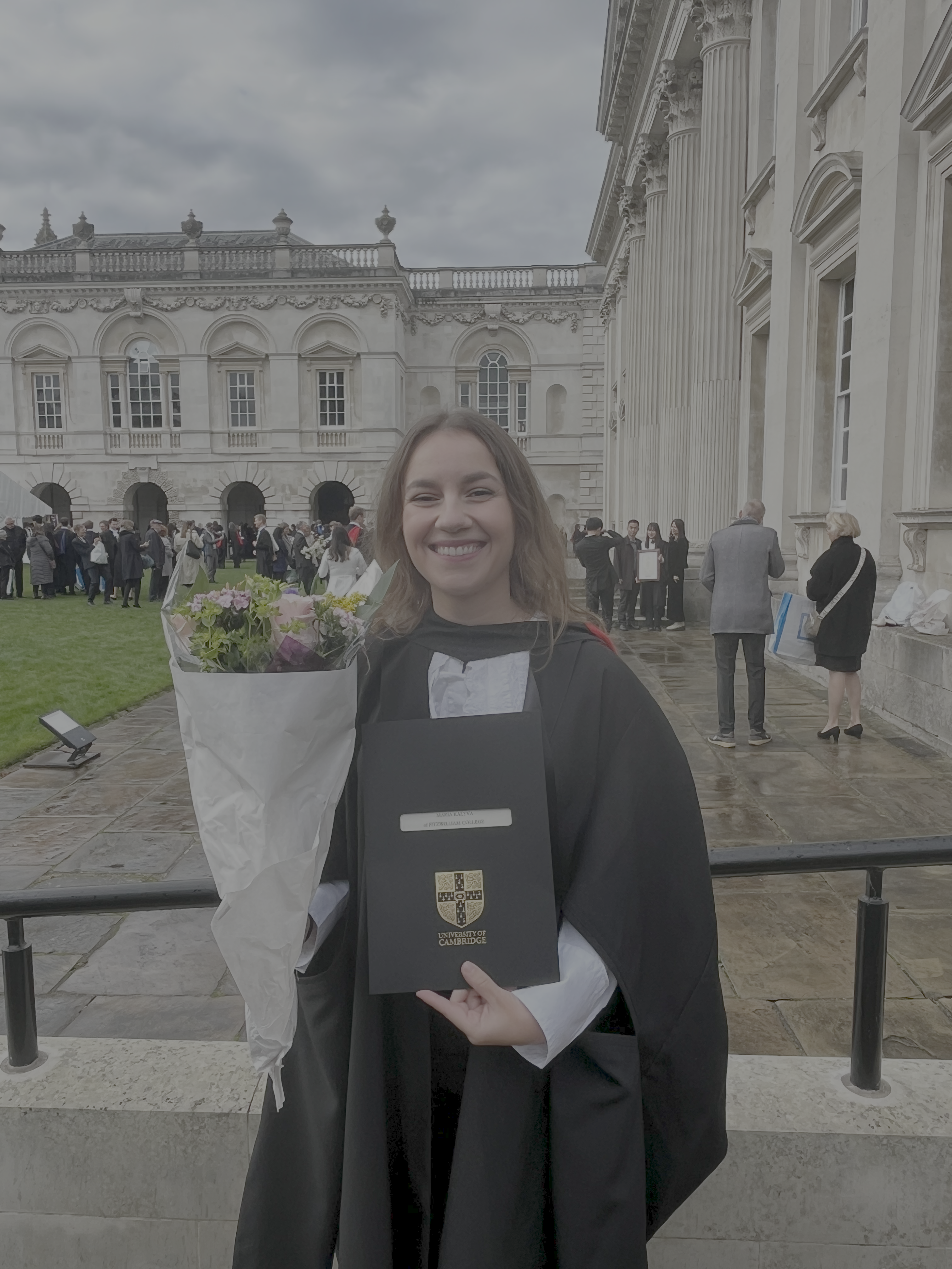Maria Kalyva at Cambridge graduation